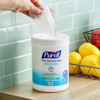PURELL® Alcohol Formulation Sanitizing Wipes - 1,050/Case