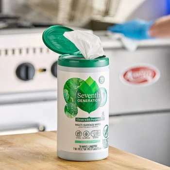 Seventh Generation 70-Count Garden Mint Multi-Surface Wipes - 6/Case
