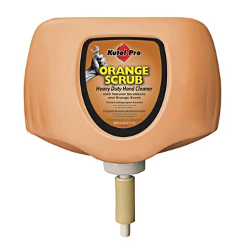 Kutol Pro 4967 Orange Scrub Orange Scented Heavy-Duty Hand Cleaner with Natural Scrubbers 2000 mL / 2 L Cartridge for Kutol DuraView Dispensers - 4/Case