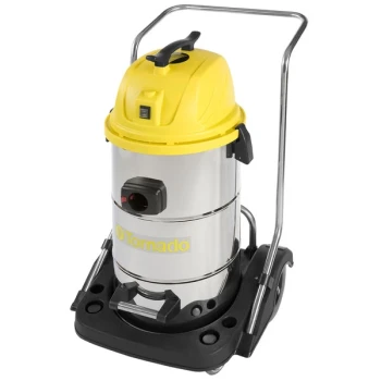 Tornado Taskforce 94232 15 Gallon Stainless Steel Wet / Dry Vacuum with Tools - 120V