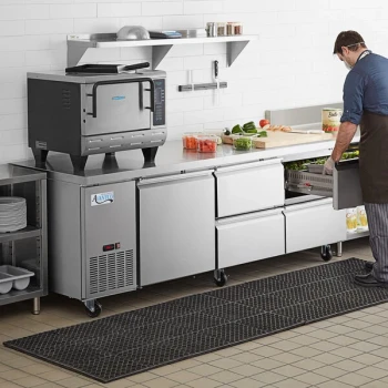 Avantco SS-UD-3RG 93" Stainless Steel Extra Deep Undercounter Refrigerator with 4 Right Drawers and 1 Door