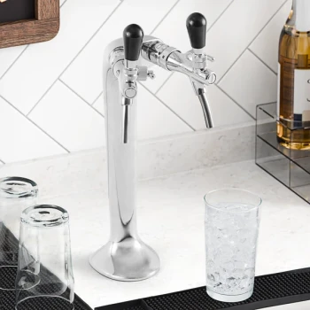 Narvon 20 GPH Undercounter Water Dispenser with Chilled, Ambient, and Sparkling Water Options and 2 Taps - 120V
