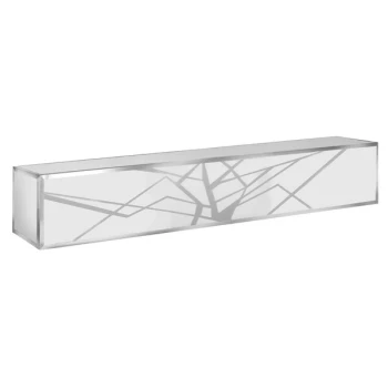 Eastern Tabletop ST5950BAC Hub Buffet 66 5/8" x 7 7/8" x 11 7/8" Optic Reflector Acrylic Bar Top