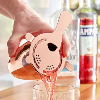 Acopa 4 Prong Copper Hawthorne Strainer