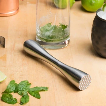 Franmara 8191 7" Stainless Steel Muddler with Tenderizer Head