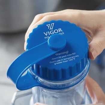 Vigor Plastic Tethered Caps for Vigor Polar Cooling Paddles - 2/Pack