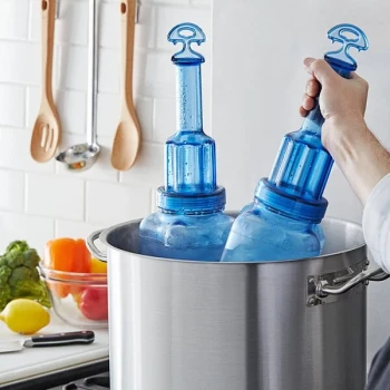 San Jamar RCU128V2 Rapi-Kool® ; Plus 4L (128 oz.) Rapid Cooling Paddle - 2/Pack