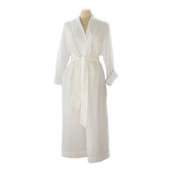 Telegraph Hill White Seersucker Double Layer Bath Robe DLR-S-WHT-L - L