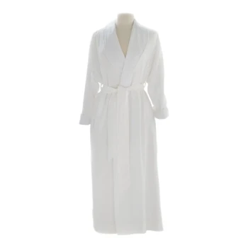 Telegraph Hill White Twill Double Layer Bath Robe DLR-T-WHT-L - L