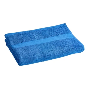 Oxford 27" x 54" German Blue 100% Ringspun Cotton Pool Towel 12 lb. - 36/Case