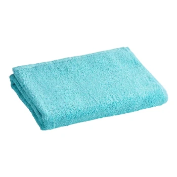 Oxford 27" x 54" Aqua Blue 100% Ringspun Cotton Pool Towel 12 lb. - 12/Pack