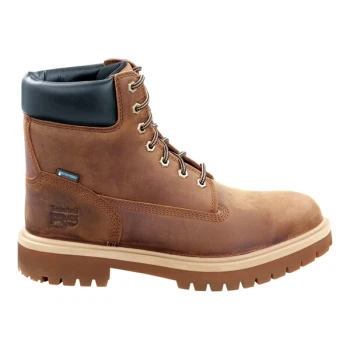 Timberland PRO 6" Direct Attach Men's Size 10 Wide Width Earth Bandit Brown Steel Toe Non-Slip Leather Boot STMA41PY