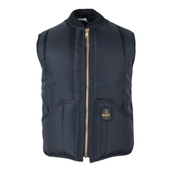 RefrigiWear Iron-Tuff Navy Insulated Vest 0399RNAVMED - Medium