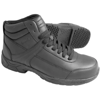 Genuine Grip® 1021 Women's Size 10 Black Steel Toe Non Slip Leather Boot