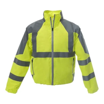 Cordova Reptyle Type R Class 3 Hi-Vis Lime Windbreaker with Reflective Tape - 2X