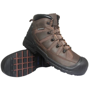 Genuine Grip® 6300 Trekker Men's Size 10 Medium Width Brown Waterproof Composite Toe Non-Slip Boot