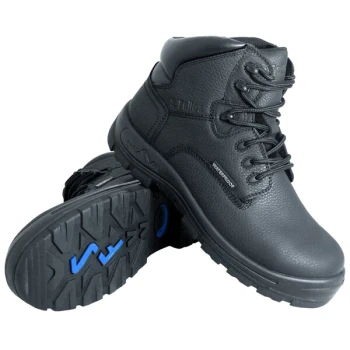 Genuine Grip® 650 Poseidon Women's Size 10 Medium Width Black Waterproof Composite Toe Non Slip Full Grain Leather Boot