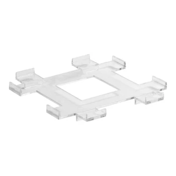 room360 Finishing Touches 4 1/2" x 4 1/2" Square Tissue Box Riser - 12/Pack