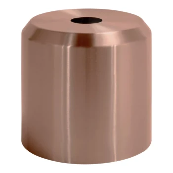 room360 Geneva 6 1/4" Rose Gold Stainless Steel Square Tissue Box Cover - 4/Pack