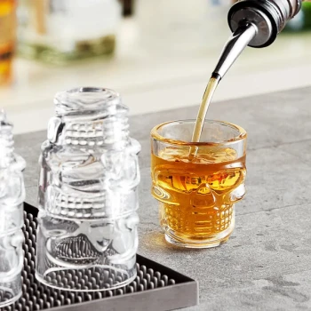 Acopa 2 oz. Skull Shot Glass - 12/Case