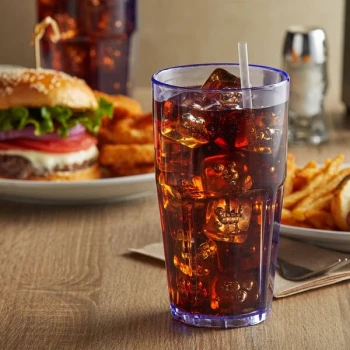 GET 9922-1-BL Bahama 22 oz. Blue Customizable SAN Plastic Tumbler - 72/Case
