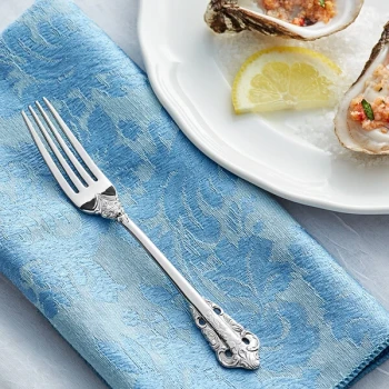 Acopa Ophelia 6" 18/10 Stainless Steel Extra Heavy Weight Appetizer / Oyster / Cocktail Fork - 12/Case