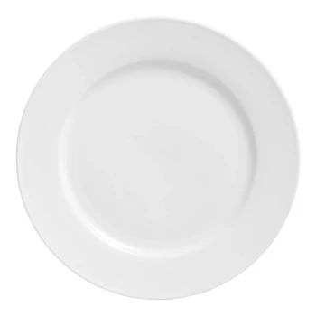 Varick Classic Cafe from Steelite International 10 5/8" Bright White Wide Rim Plate - 12/Case
