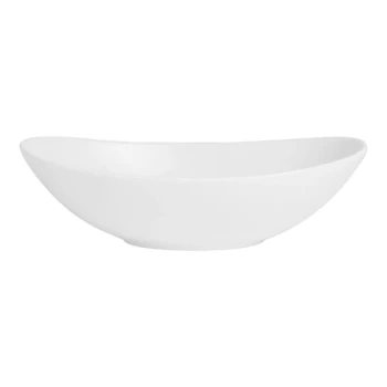 Varick Bistro from Steelite International 30 oz. Bright White Oval Bowl - 12/Case