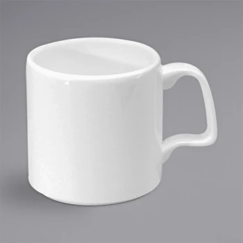 Oneida Gemini by 1880 Hospitality F1130000563 11 oz. White Bone China Mug - 24/Case