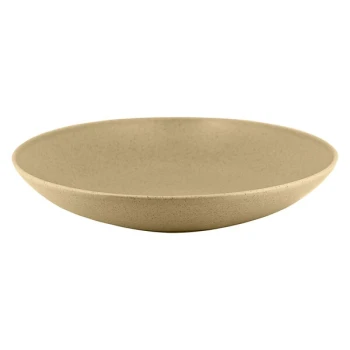RAK Porcelain Genesis Mat 10 1/4" Silky Almond Deep Porcelain Coupe Plate - 12/Case