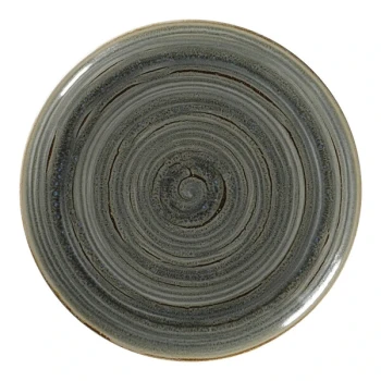 RAK Porcelain Rakstone Spot 10 5/8" Peridot Porcelain Flat Coupe Plate - 12/Case