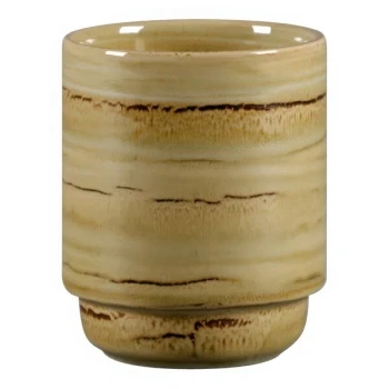 RAK Porcelain Rakstone Spot 10.15 oz. Stackable Garnet Porcelain Mug - 12/Case