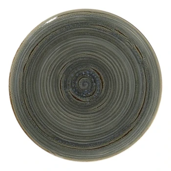 RAK Porcelain Rakstone Spot 11 7/16" Peridot Porcelain Flat Coupe Plate - 12/Case