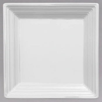 Sant' Andrea Botticelli by 1880 Hospitality R4570000115S 5 1/2" Square Bright White Porcelain Plate - 36/Case