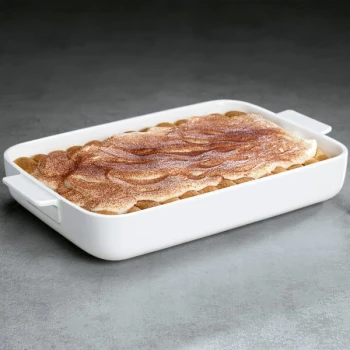 Villeroy & Boch 13-6021-3272 Cooking Elements 13 1/4" x 9 1/2" White Porcelain Rectangle Baking Dish - 6/Case