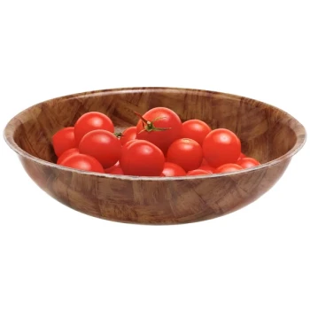 Cambro 6F301 Dark Basketweave Fiberglass Salad Bowl 14.3 oz. - 12/Case