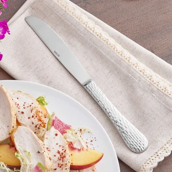 Acopa Inspira 9 3/16" Stainless Steel Extra Heavy Weight Dinner Knife - 12/Case