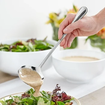 Acopa Edgeworth 2 oz. 18/8 Stainless Steel Extra Heavy Weight Ladle
