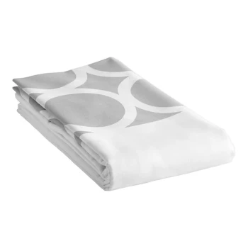 1888 Mills Beyond Impressions 120" x 87" Full Size Gray Circles 100% Spun Polyester Top Sheet - 12/Case