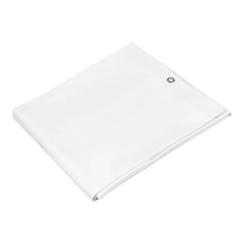 Bobrick 204-2 White Vinyl Shower Curtain - 42" x 72"