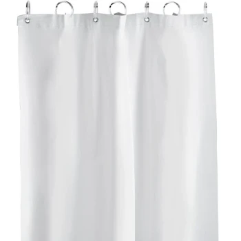 American Specialties, Inc. 42" x 72" White Vinyl Shower Curtain 10-1200-V42 - 4/Pack