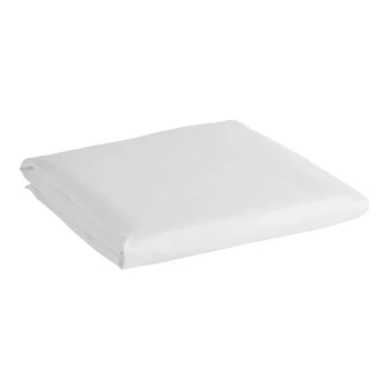 Oxford Super Blend Hotel Supplies 94" x 99" White Plainweave Cotton / Polyester Queen Hotel Duvet Cover - 12/Case