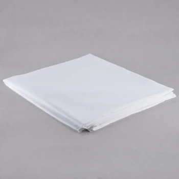 Oxford Super Blend Hotel Supplies 110" x 99" White Cotton / Polyester King Hotel Duvet Cover - 250 Thread Count