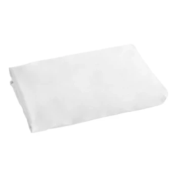 Berkshire Hospitality SuiteDream 39" x 75" x 12" Twin Size True White 100% Polyester Microfiber Fitted Sheet - 24/Case