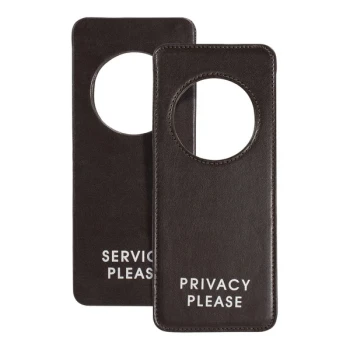room360 London Brown Faux Leather Door Hanger - 24/Pack