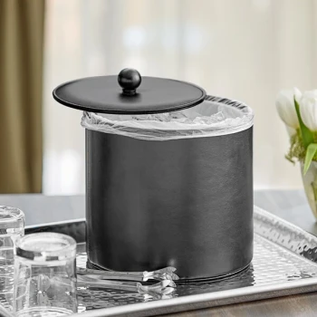 Choice 3 Qt. Black Vinyl Insulated Ice Bucket