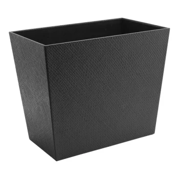 room360 Java 2.5 Qt. Black Faux Pandan Recycling Wastebasket - 4/Pack