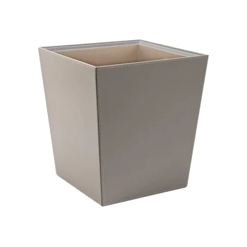 room360 London 14 Qt. Stone Faux Leather Flare Wastebasket - 4/Case