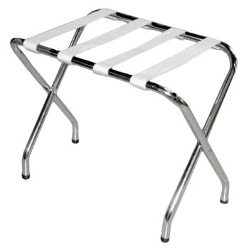 CSL 155C-SV Flat Top Series Chrome Metal Luggage Rack - 6/Pack
