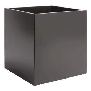 room360 Morocco 11.5 Qt. Chocolate Resin Cube Wastebasket - 2/Pack